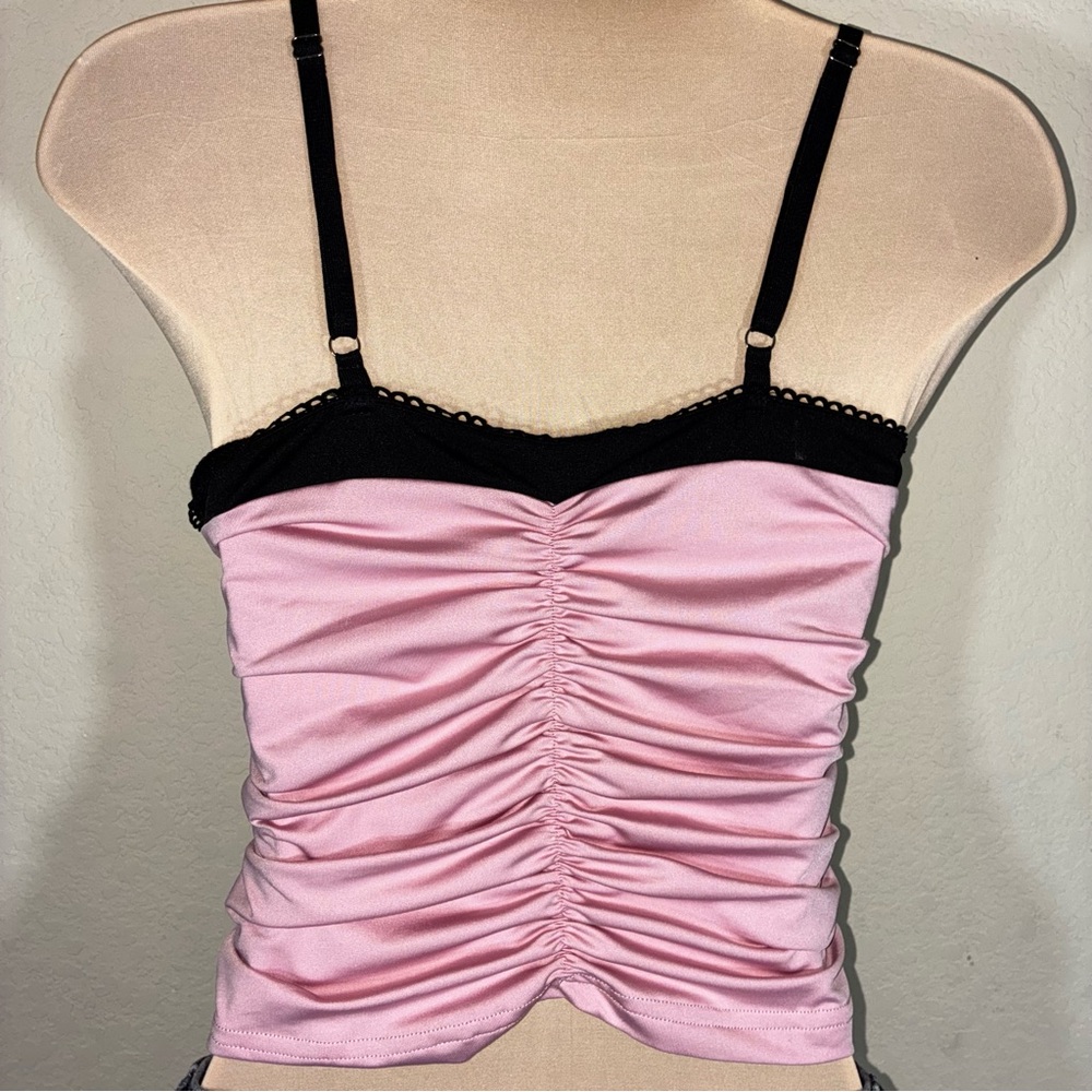 Pink Ruched Camisole Top - Picture 2 of 2